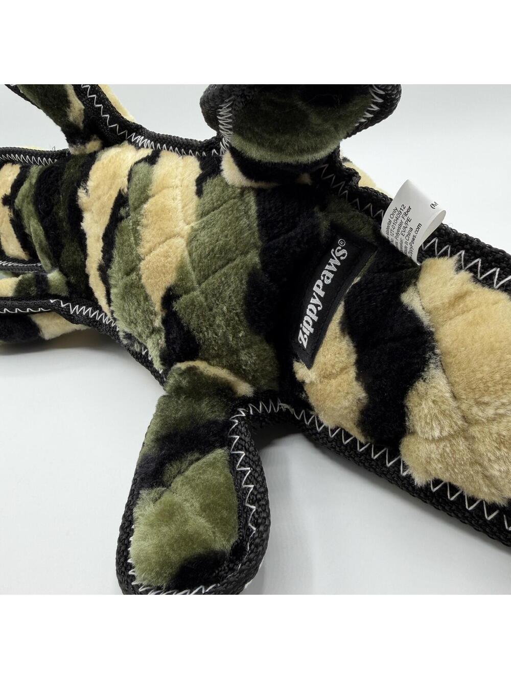 ZippyPaws Z-Stitch Grunterz Camron The Camo Gator Grunter Squeaker Zippy Paws - Picture 5 of 7